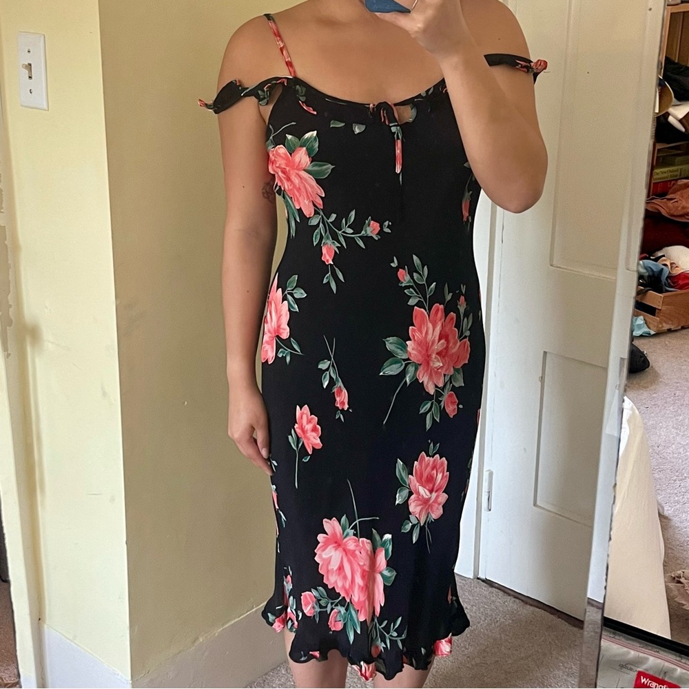 Floral mid-length dress